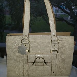 *PRE LOVED* Charlie Lapson Faux Croc Satchel Bag